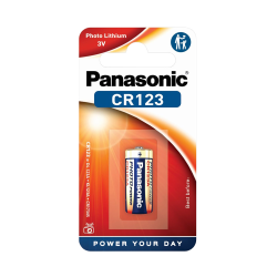 PANASONIC 3V PHOTO LITHIUM BATTERY CR123 PANASONIC 3V PHOTO LITHIUM BATTERY CR123