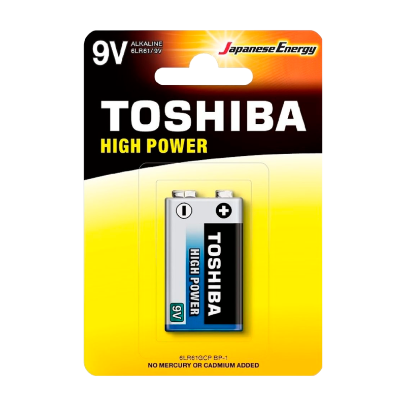 TOSHIBA 6LR61GCP BP-1 ΑΛΚΑΛΙΚΗ ΜΠΑΤΑΡΙΑ 9V