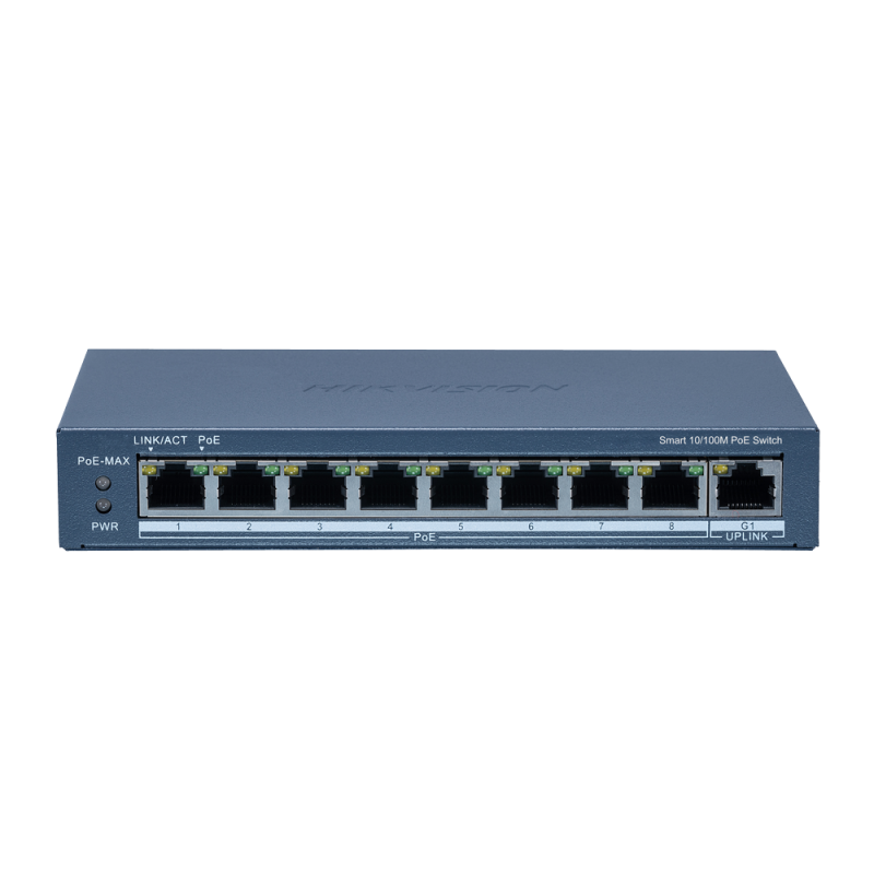 DS-3E1309P-EI 8 PORT FAST ETHERNET PoE SWITCH